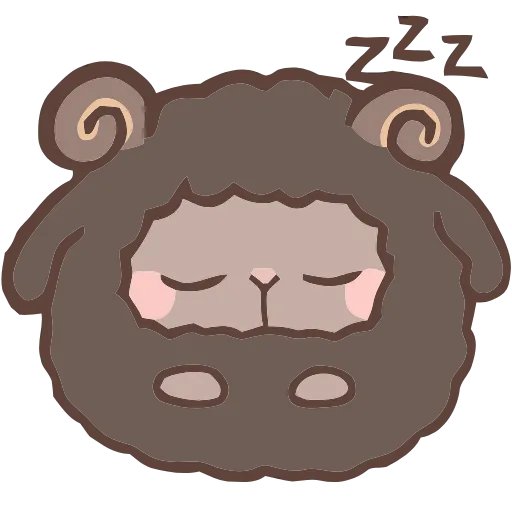 😴 Эмодзи «Fluffy Sheep» для Telegram