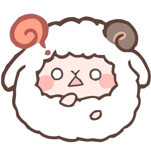 ❓ Эмодзи «Fluffy Sheep» для Telegram