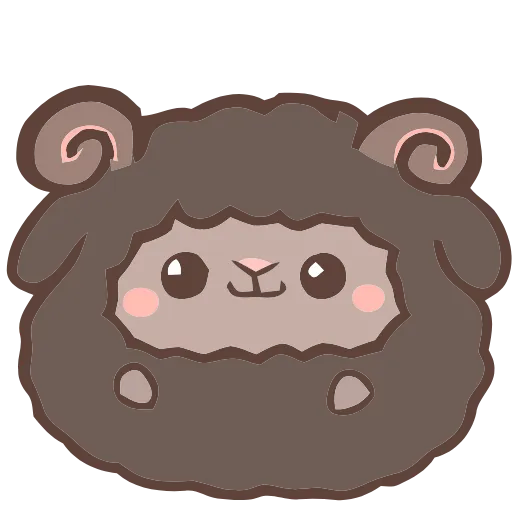 😳 Эмодзи «Fluffy Sheep» для Telegram