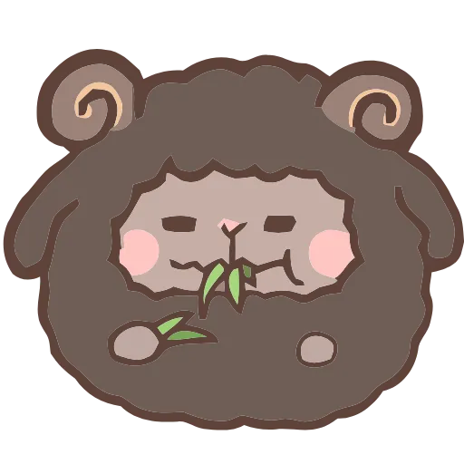 🤤 Эмодзи «Fluffy Sheep» для Telegram