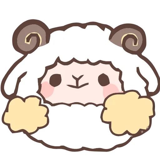 🥳 Эмодзи «Fluffy Sheep» для Telegram