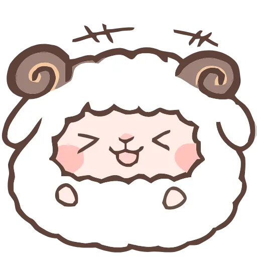 😂 Эмодзи «Fluffy Sheep» для Telegram