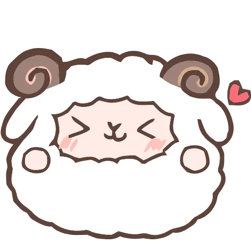 ❤️ Эмодзи «Fluffy Sheep» для Telegram