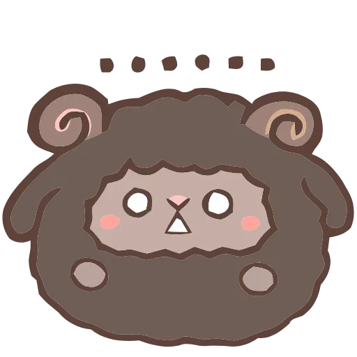 😦 Эмодзи «Fluffy Sheep» для Telegram