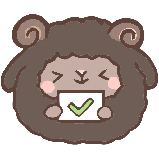 ✅ Эмодзи «Fluffy Sheep» для Telegram