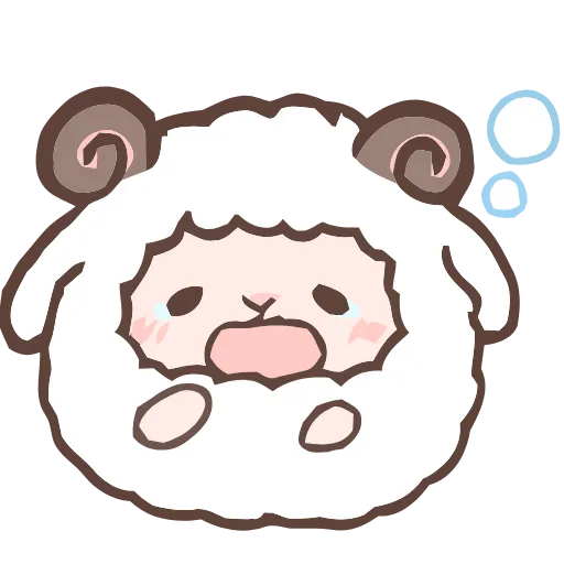 🥱 Эмодзи «Fluffy Sheep» для Telegram