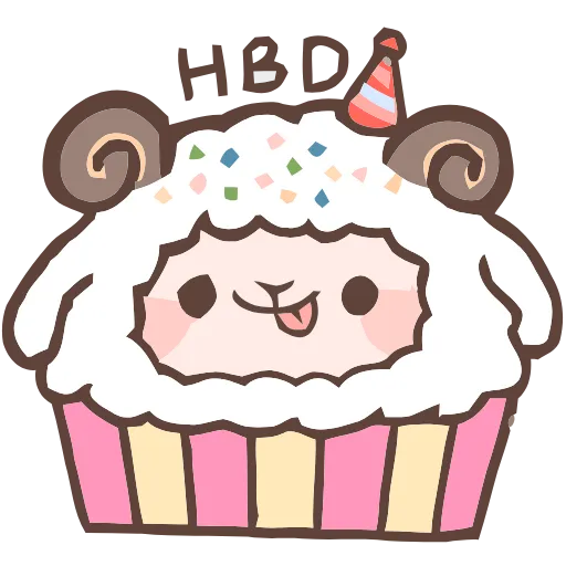 🎂 Эмодзи «Fluffy Sheep» для Telegram