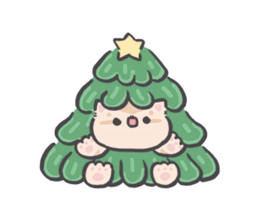 🎄 Стикер «fluffystar fluffy» для Telegram