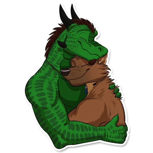 🐲 Стикер «Fluffy World» для Telegram