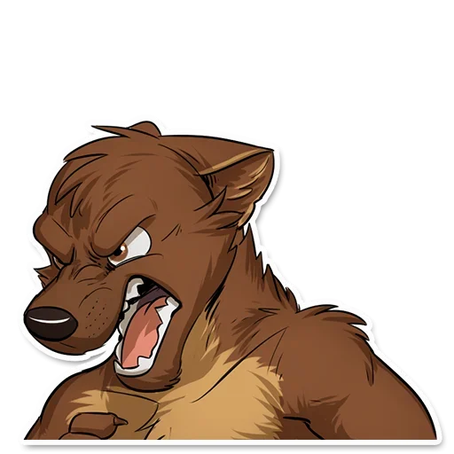 😠 Стикер «Fluffy World» для Telegram