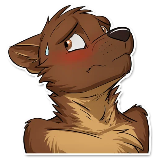 😨 Стикер «Fluffy World» для Telegram