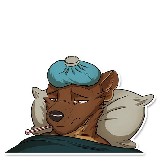 🤒 Стикер «Fluffy World» для Telegram