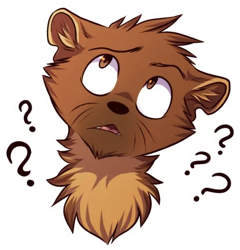 🤔 Стикер «Fluffy World» для Telegram