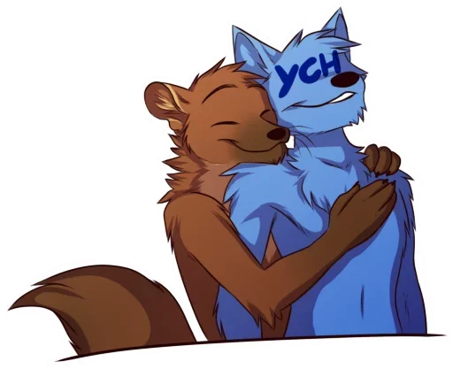 🤗 Стикер «Fluffy World» для Telegram