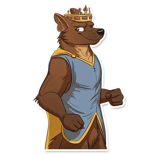 👑 Стикер «Fluffy World» для Telegram