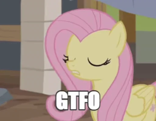 🖕 Стикер «Fluttershy» для Telegram