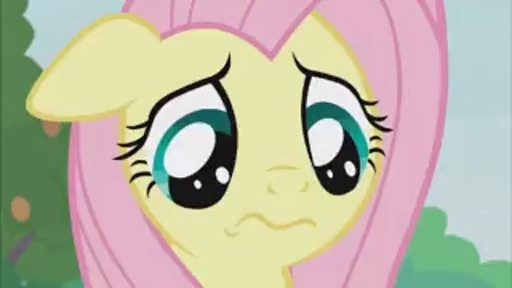 😣 Стикер «Fluttershy» для Telegram