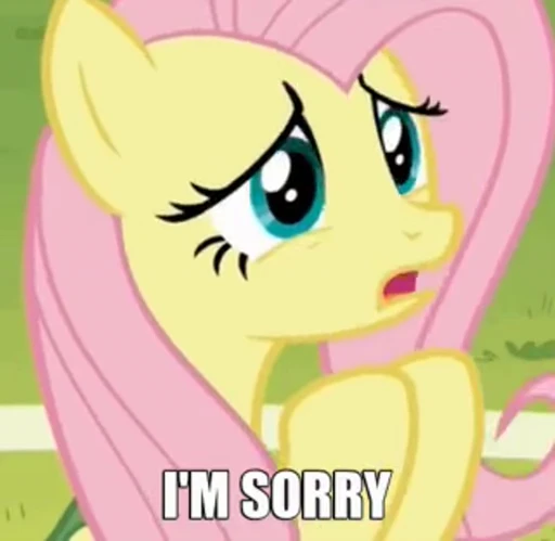 😔 Стикер «Fluttershy» для Telegram