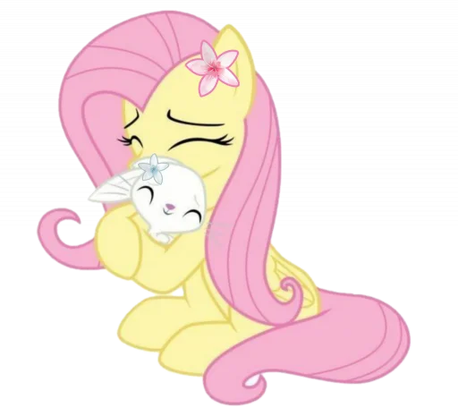 🫂 Стикер «fluttershy» для Telegram