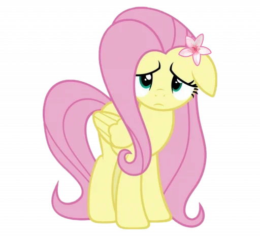 😓 Стикер «fluttershy» для Telegram