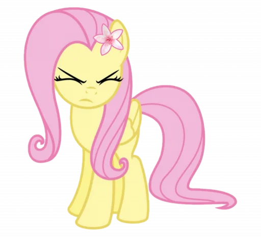 🙂‍↔️ Стикер «fluttershy» для Telegram