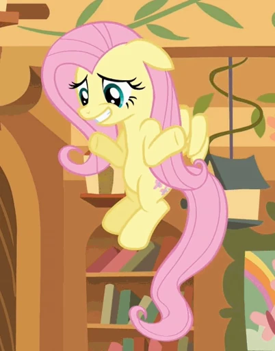 😬 Стикер «Fluttershy animated» для Telegram