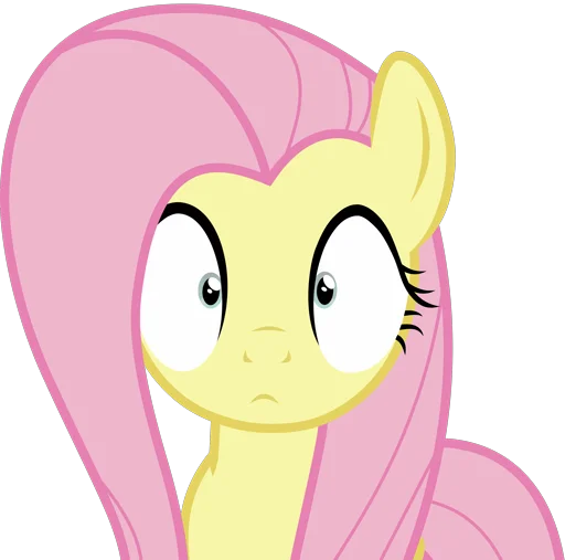 😶 Стикер «Fluttershy 2» для Telegram