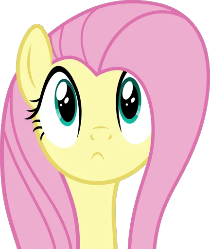 😶 Стикер «Fluttershy 2» для Telegram
