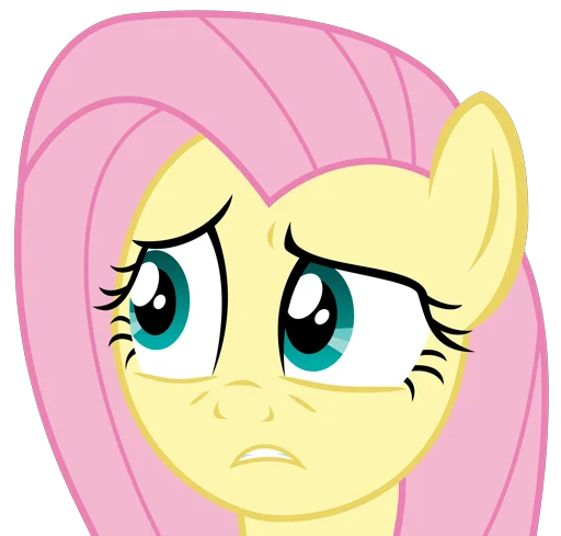😶 Стикер «Fluttershy 2» для Telegram