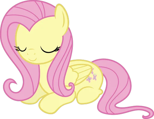 😴 Стикер «Fluttershy 2» для Telegram