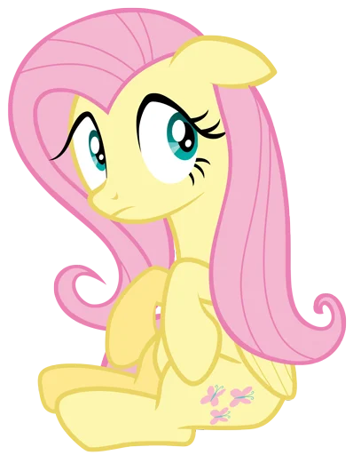 😶 Стикер «Fluttershy 2» для Telegram