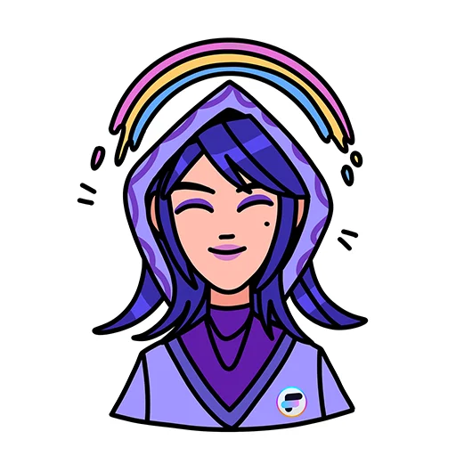 🌈 Стикер «FluxGirl» для Telegram