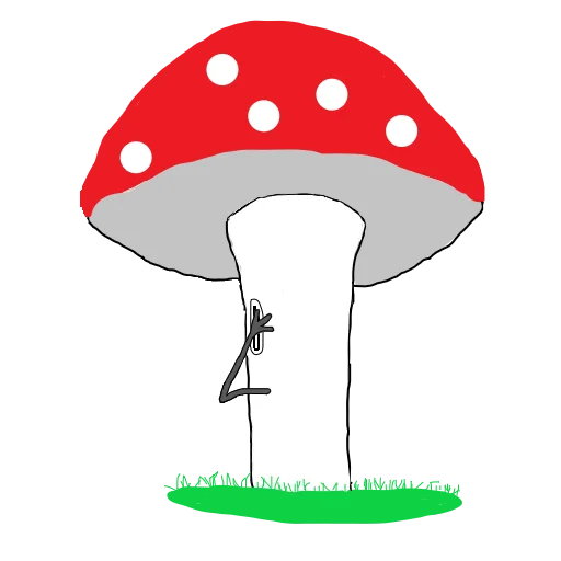🫣 Стикер «Fly agaric» для Telegram