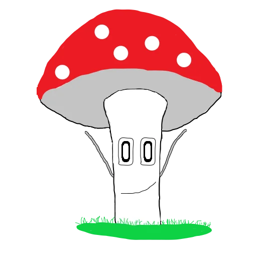 🙂 Стикер «Fly agaric» для Telegram