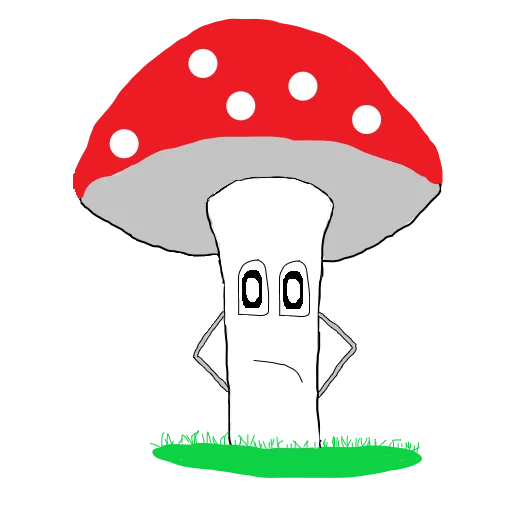 😕 Стикер «Fly agaric» для Telegram