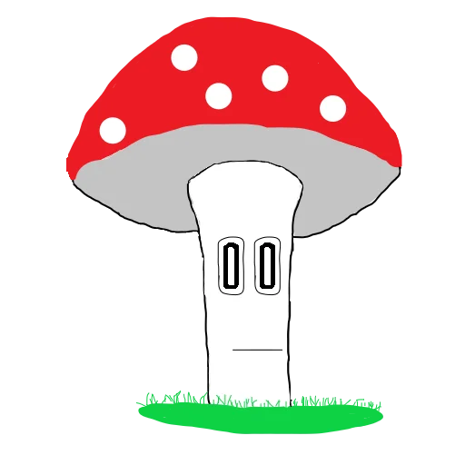 😐 Стикер «Fly agaric» для Telegram