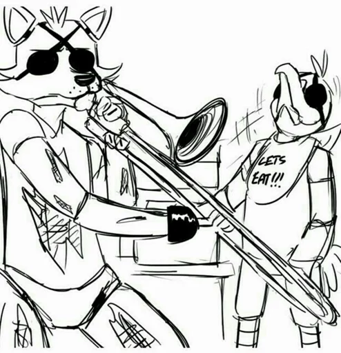 😎 Стикер «Fnaf?» для Telegram