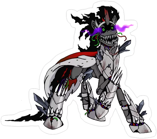 😈 Стикер «FNAF Pony» для Telegram