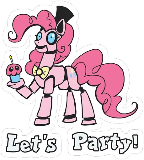 🤘 Стикер «FNAF Pony» для Telegram