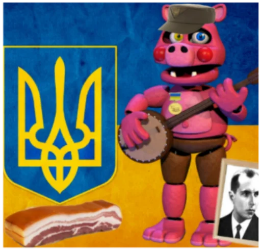 🇺🇦 Стикер «Фнуф фурри киберпанк геи» для Telegram
