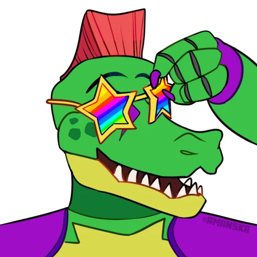 🏳️‍🌈 Стикер «FNAF security breach» для Telegram