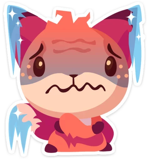 😖 Стикер «Фокси • Foxy» для Telegram