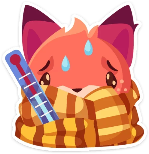 😥 Стикер «Фокси • Foxy» для Telegram