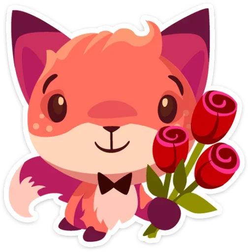 💐 Стикер «Фокси • Foxy» для Telegram