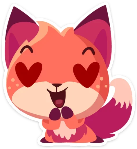 😍 Стикер «Фокси • Foxy» для Telegram