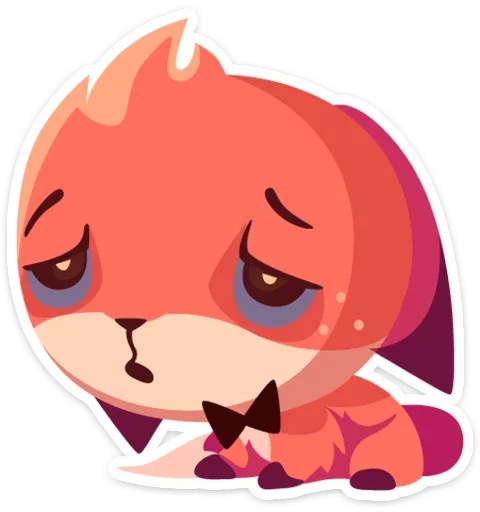 😔 Стикер «Фокси • Foxy» для Telegram