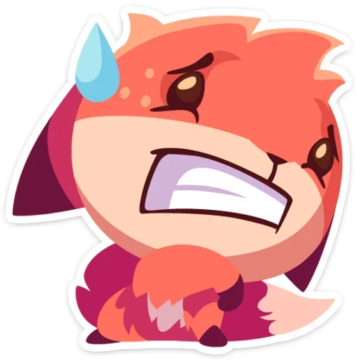 😓 Стикер «Фокси • Foxy» для Telegram