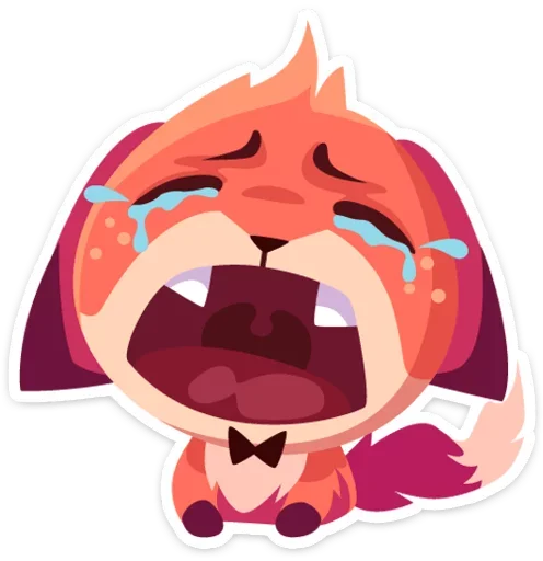 😭 Стикер «Фокси • Foxy» для Telegram