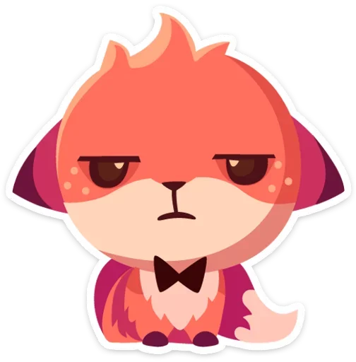 😐 Стикер «Фокси • Foxy» для Telegram