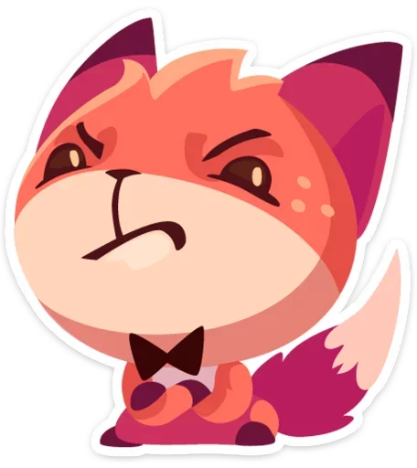 😕 Стикер «Фокси • Foxy» для Telegram